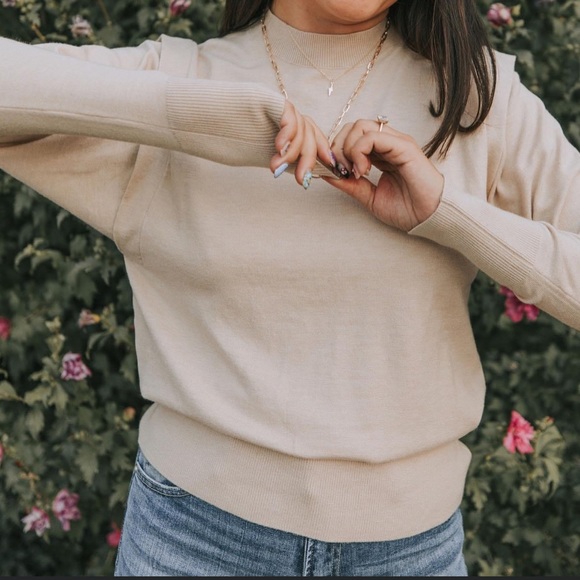 NWT Champagne Harper Sweater Item#20 - Picture 3 of 6